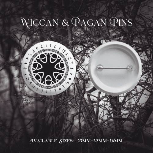 Wiccan & Pagan Pin Badges - Image 24
